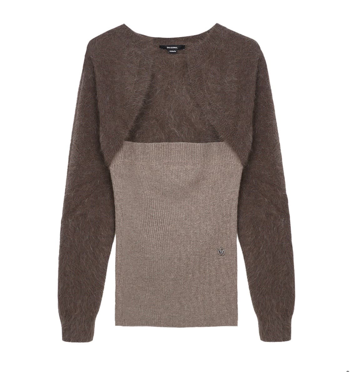 다이애그널 x 빅토리아 튜브 탑 가디건 볼레로 상품이미지2