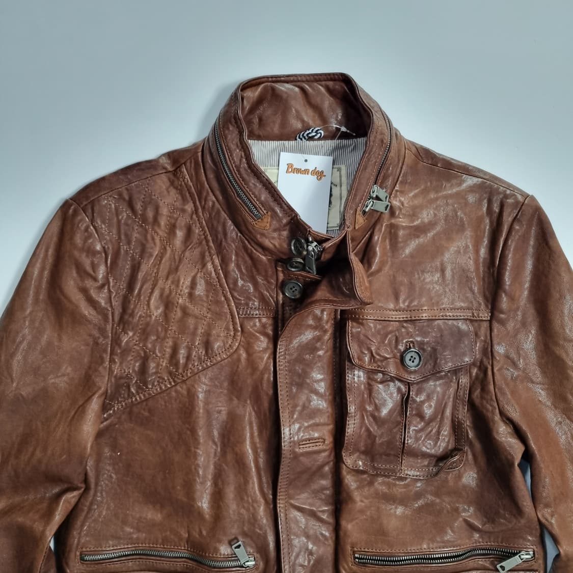 빈티지 에디슬리먼맛 레더자켓  상품이미지5