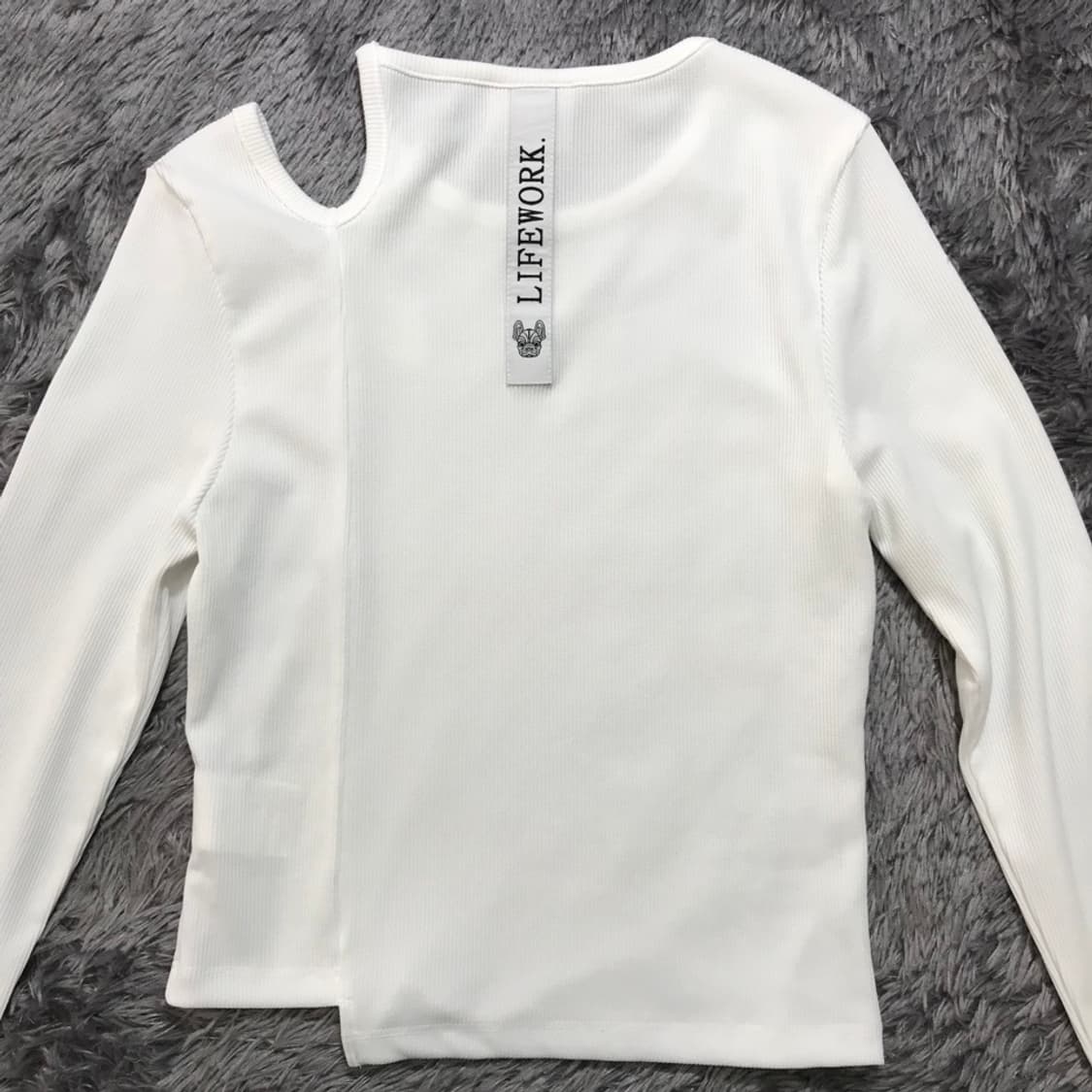 [[여성 F, A급] 라이프워크(LW) 트임 골지 긴팔티셔츠@206 상품이미지3