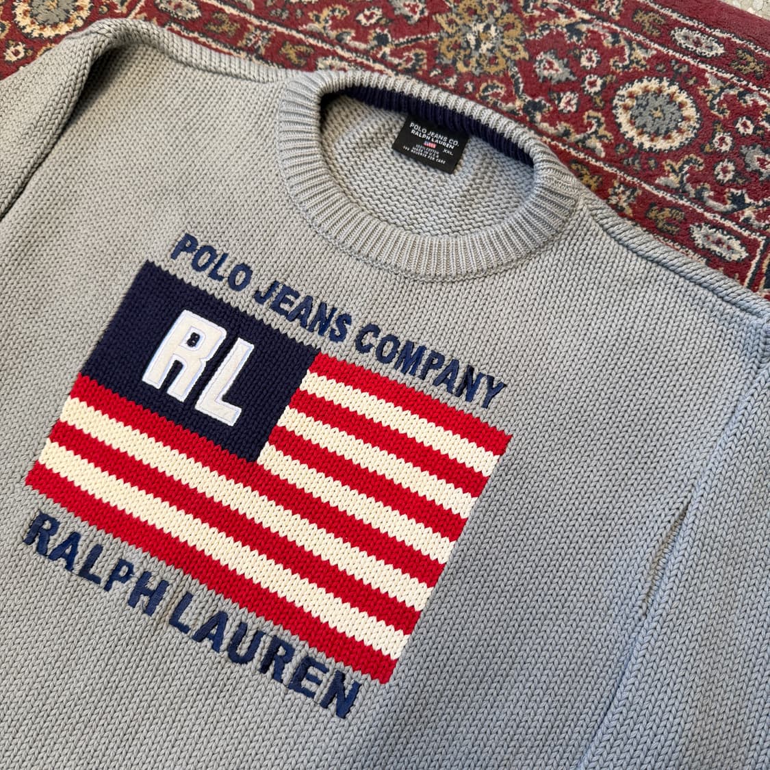 90s 폴로 진스 성조기 니트 [ 105 ] 상품이미지2