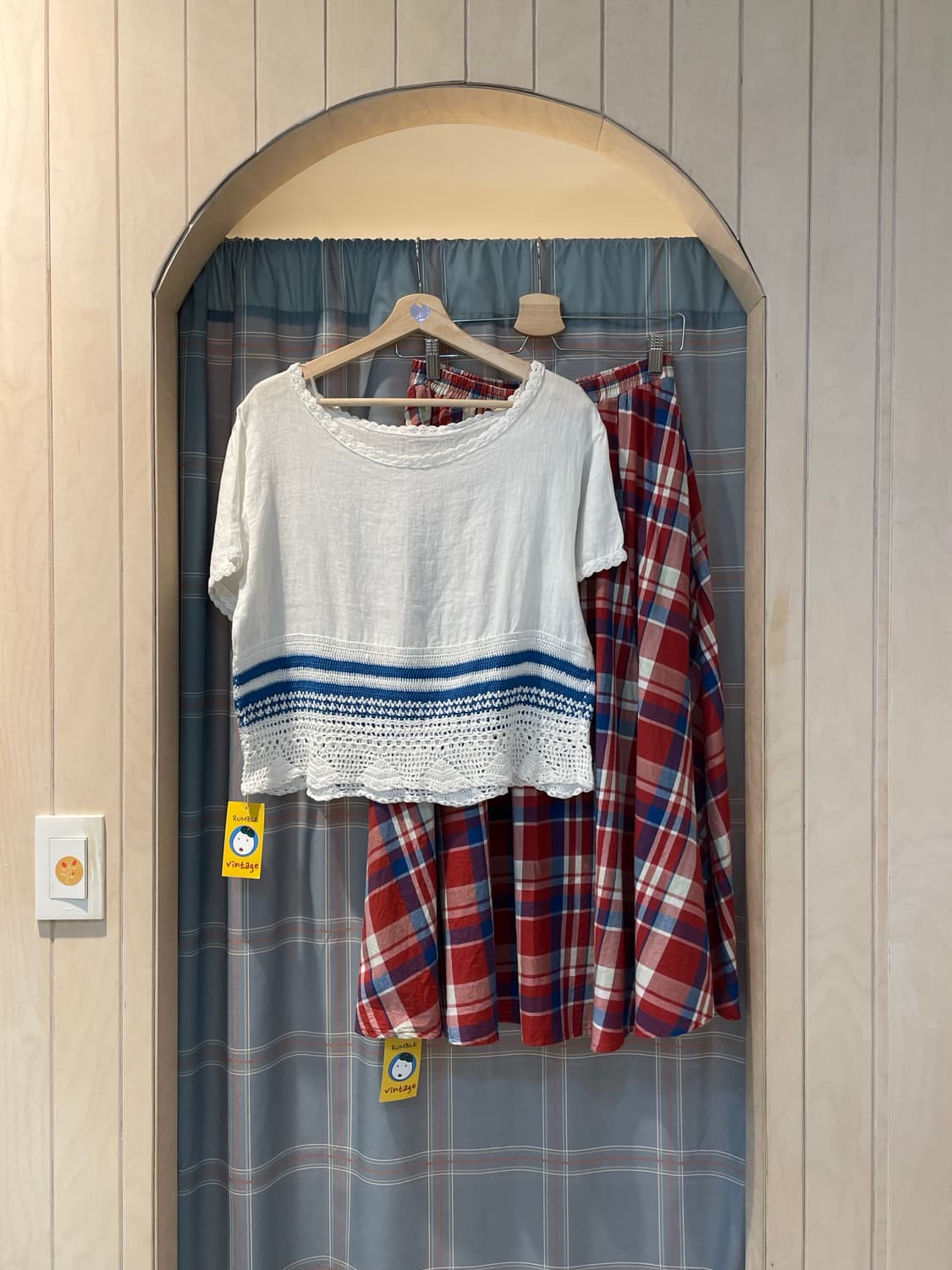 일본빈티지 린넨 블라우스 상품이미지1