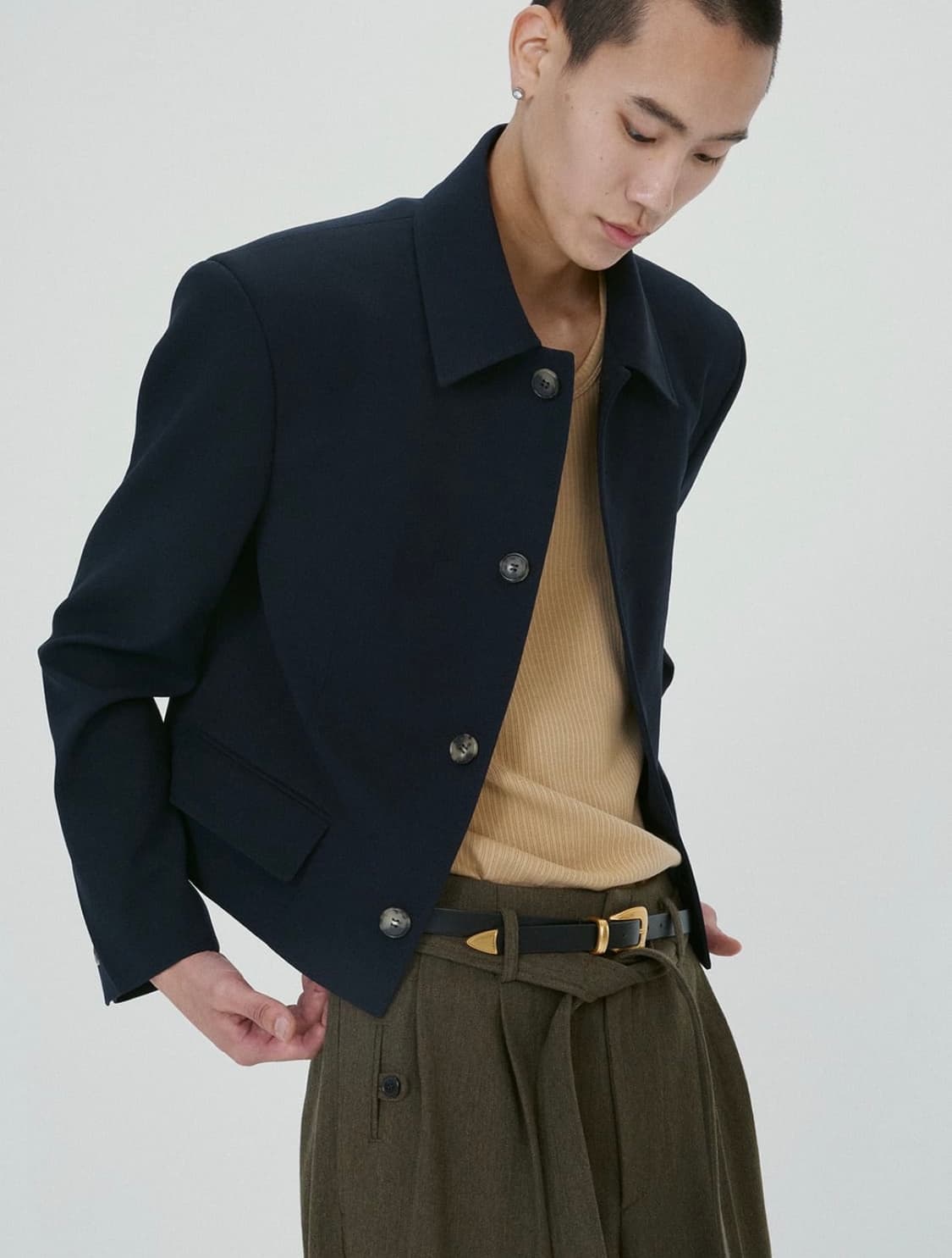 렉토 울블렌드 숏자켓 상품이미지1