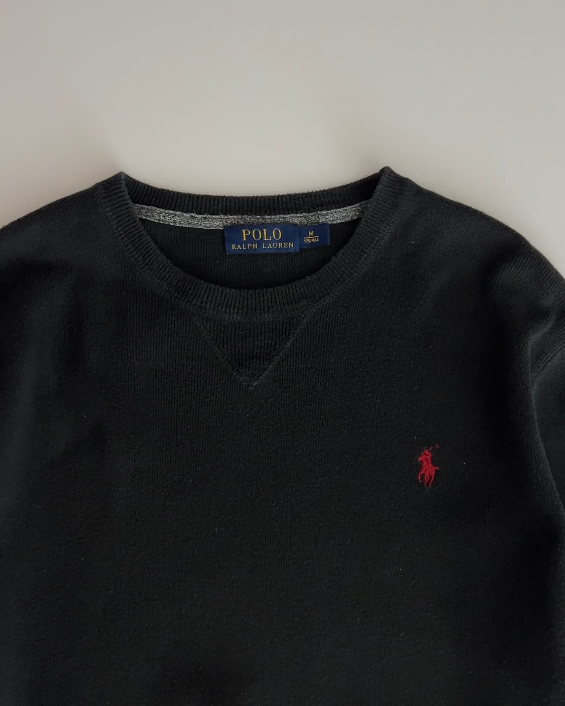 폴로 랄프로렌 블랙 라운드넥 니트 M 상품이미지3
