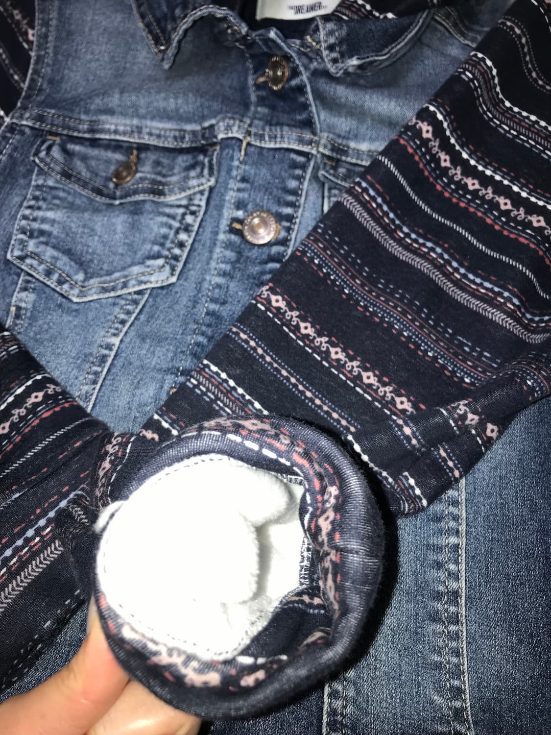 빈티지 히피 세미크롭 후드 청자켓 데님자켓 상품이미지5