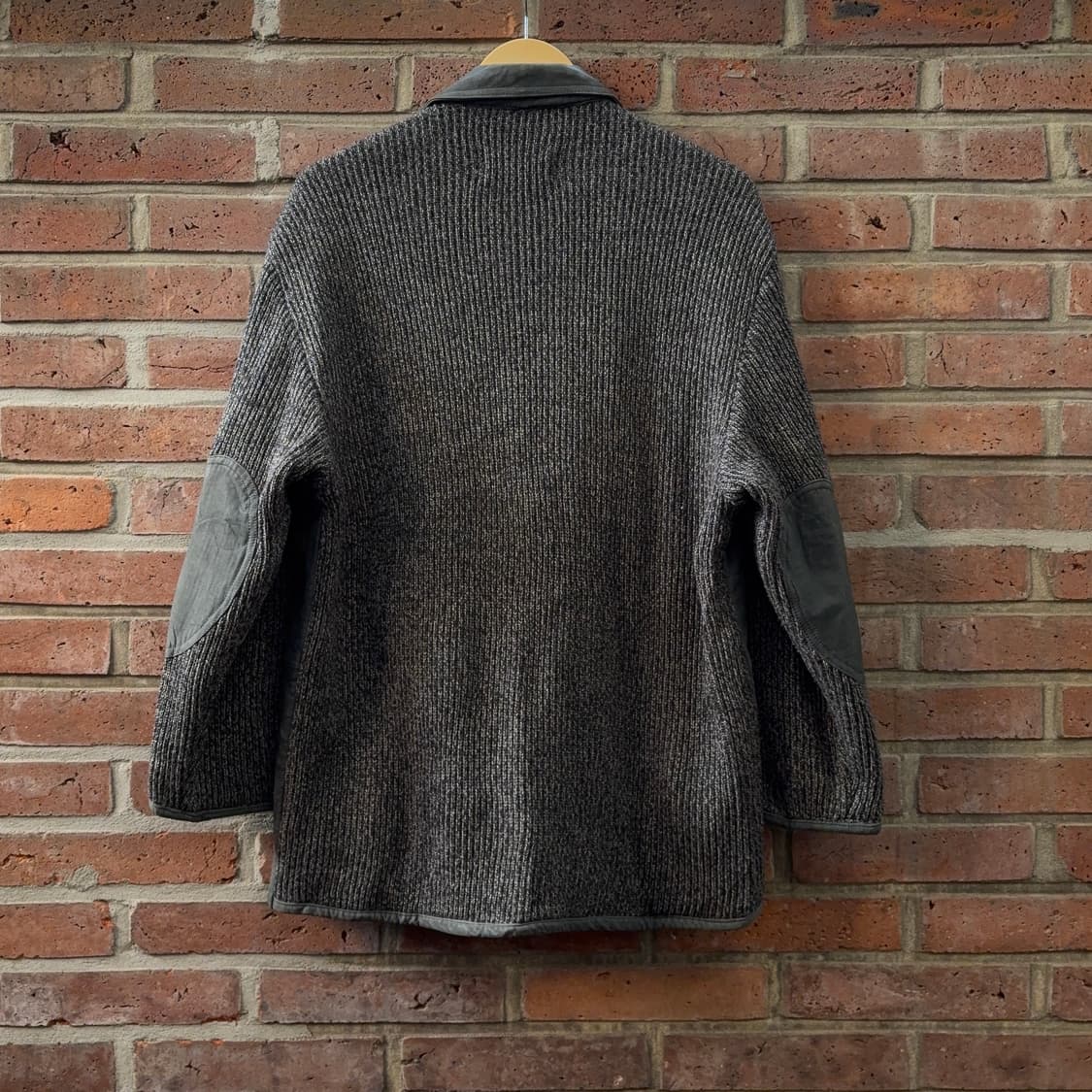 Grass Roots 레더 × 니트 하이브리드 자켓 상품이미지7