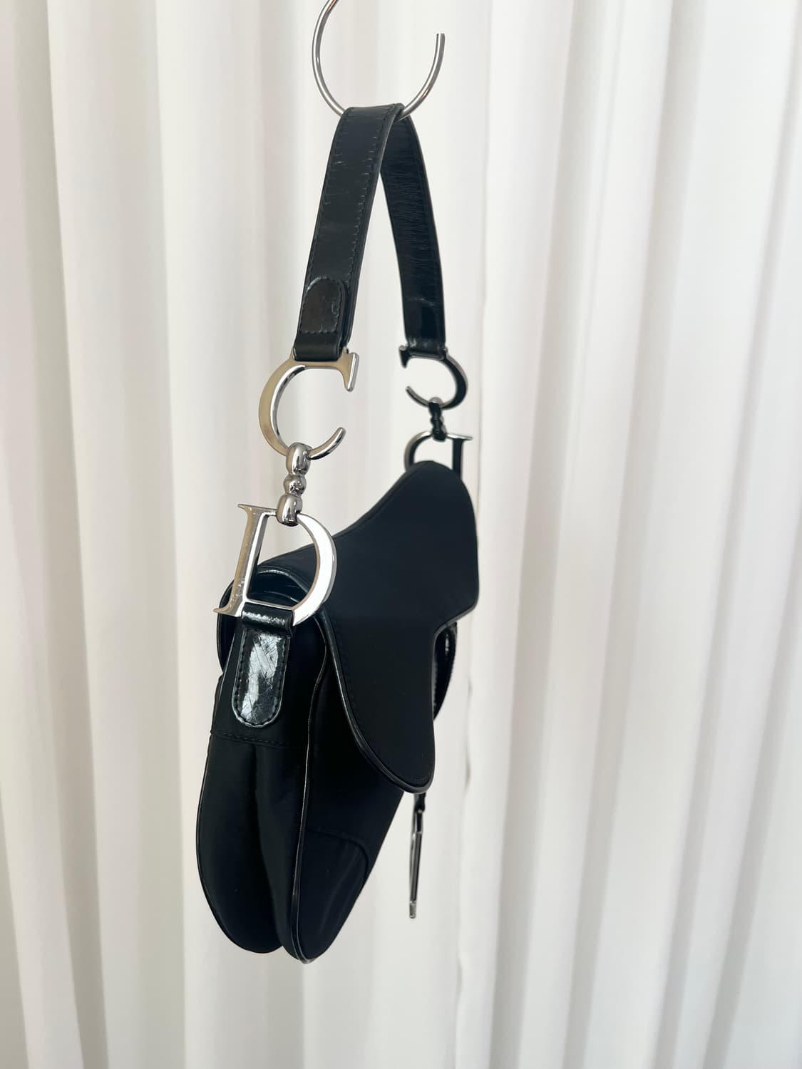 크리스찬 디올 2002 새들백 블랙 숄더백 상품이미지3