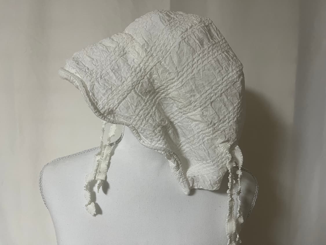 GORRO GORRA pure white bonnet  상품이미지2