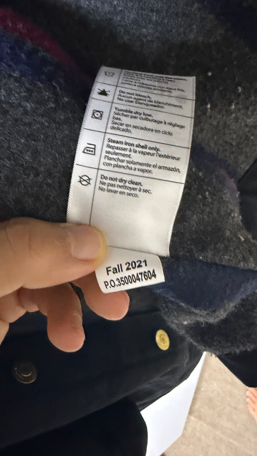 칼하트 초어 코트 블랭킷 Loose Fit L사이즈 상품이미지5