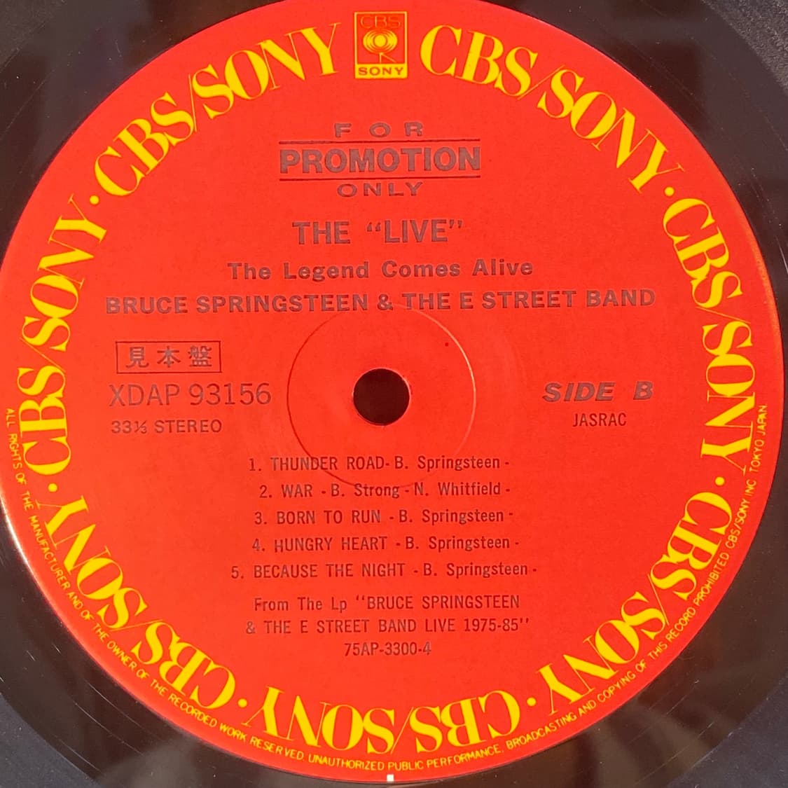 (중고LP-팝록) Bruce Springsteen & The E 상품이미지6