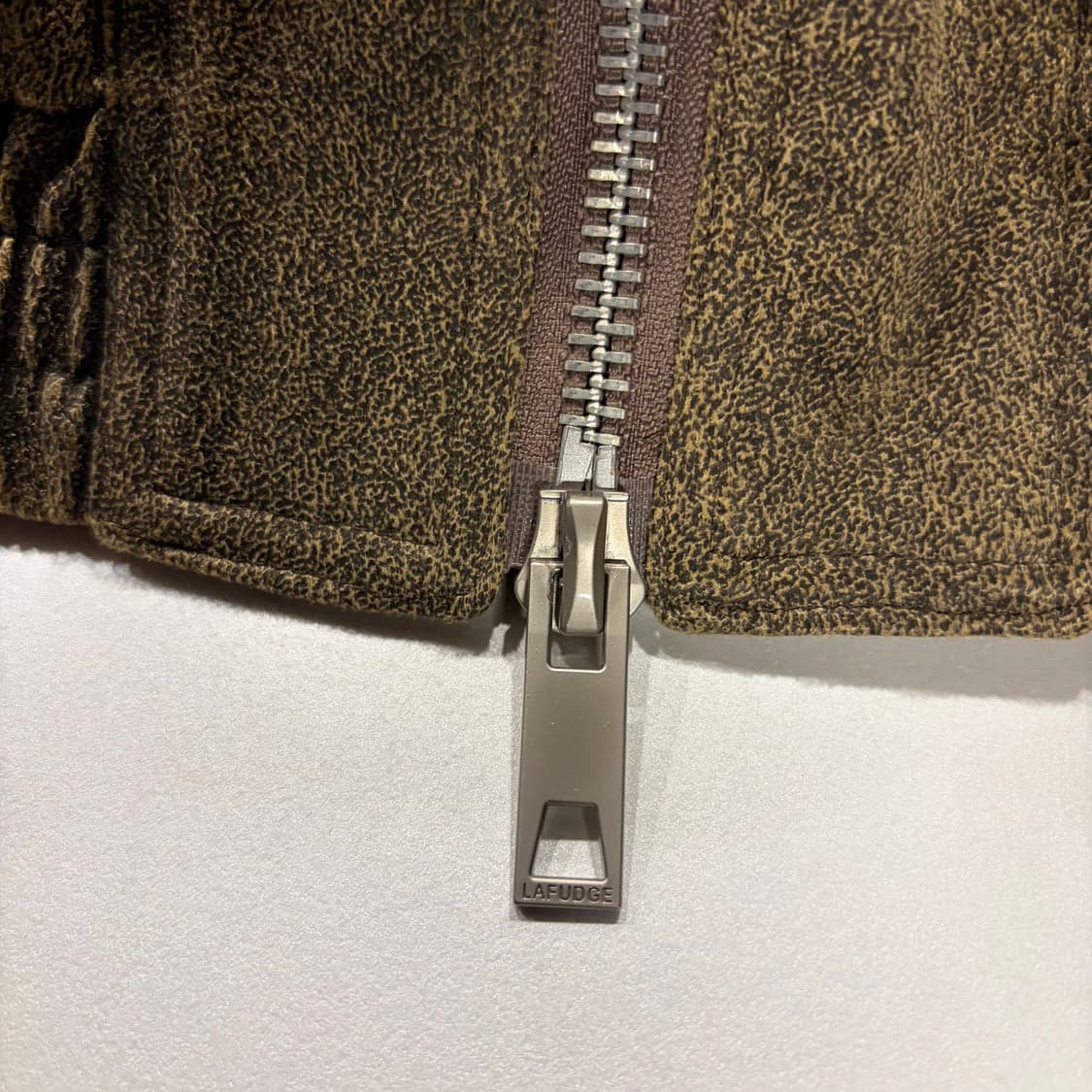 [M] 라퍼지스토어 버핑레더 브라운 봄버 자켓 D479 상품이미지5