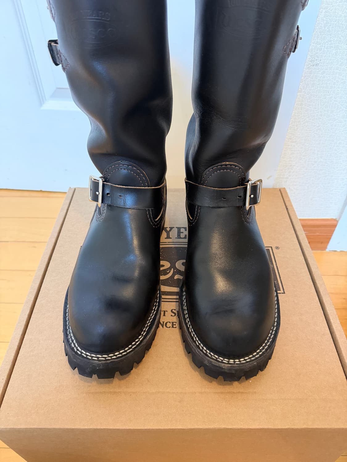 웨스코 보스 8E 블랙 홀스하이드 엔지니어부츠 상품이미지2