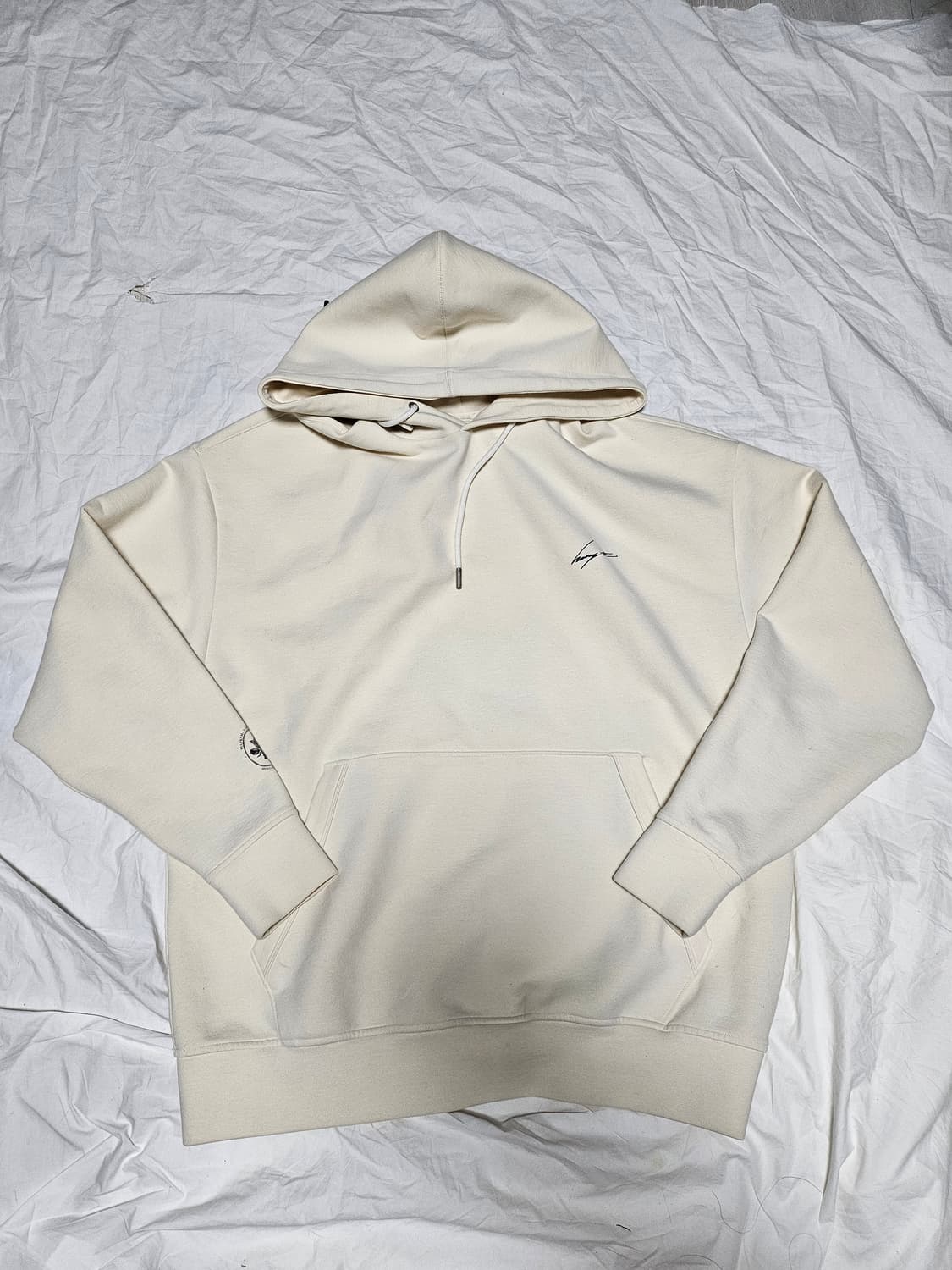 송지오 옴므 캣 자수 후드티 베이지 100 상품이미지1