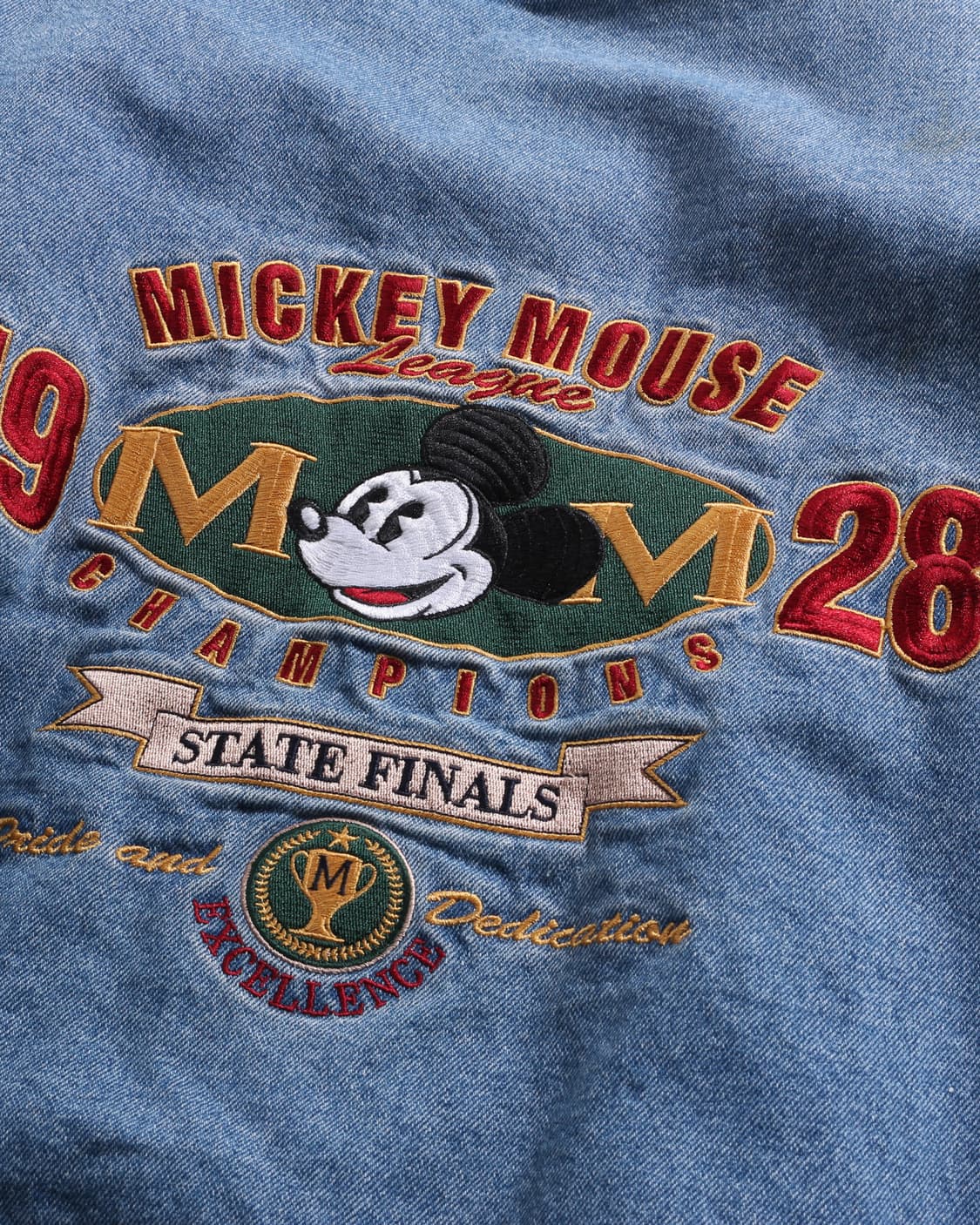 T-1976 90s Disney denim varsity jacket 상품이미지4