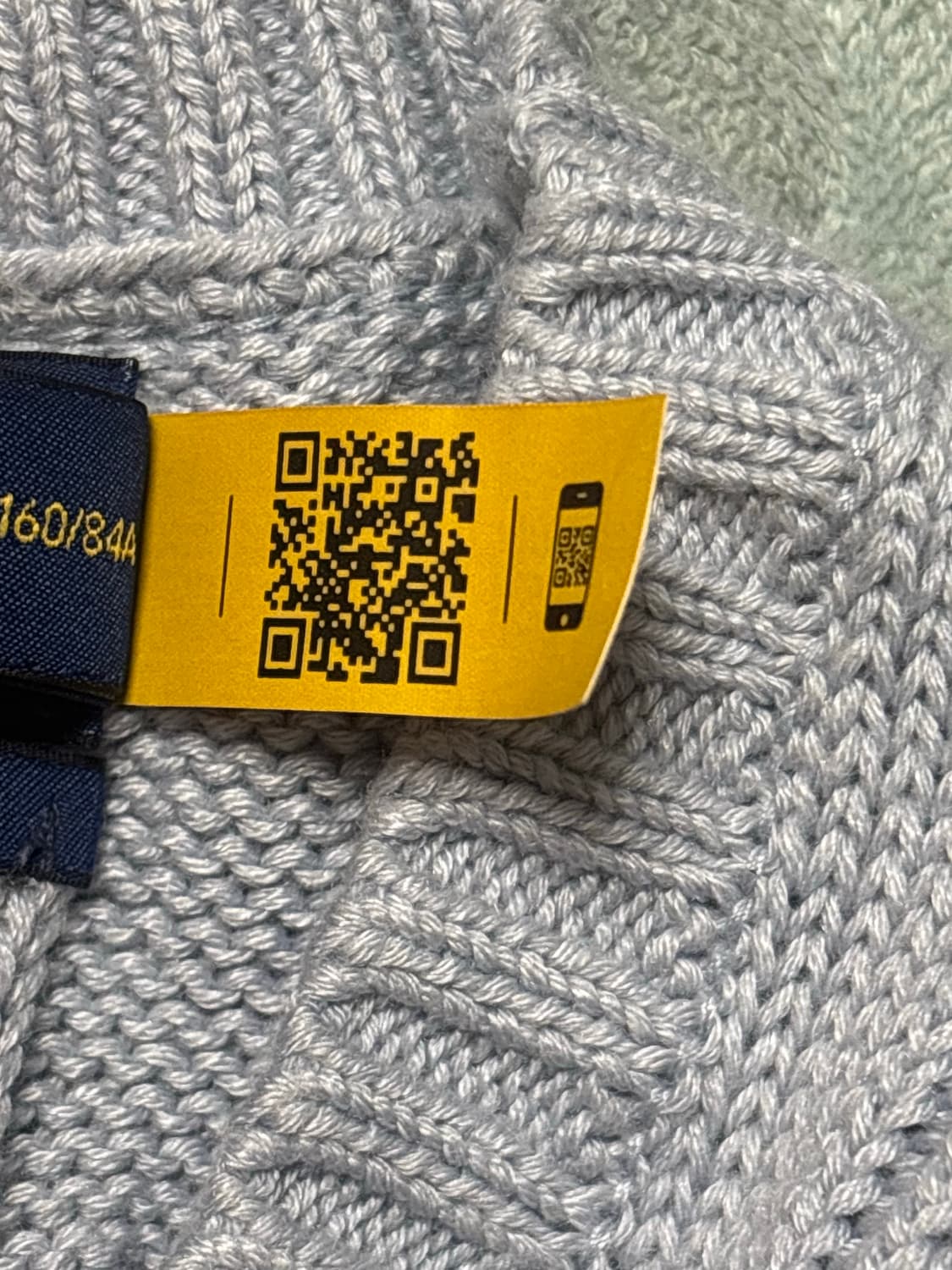 폴로 랄프로렌 케이블 반팔 소라색 니트 상품이미지4