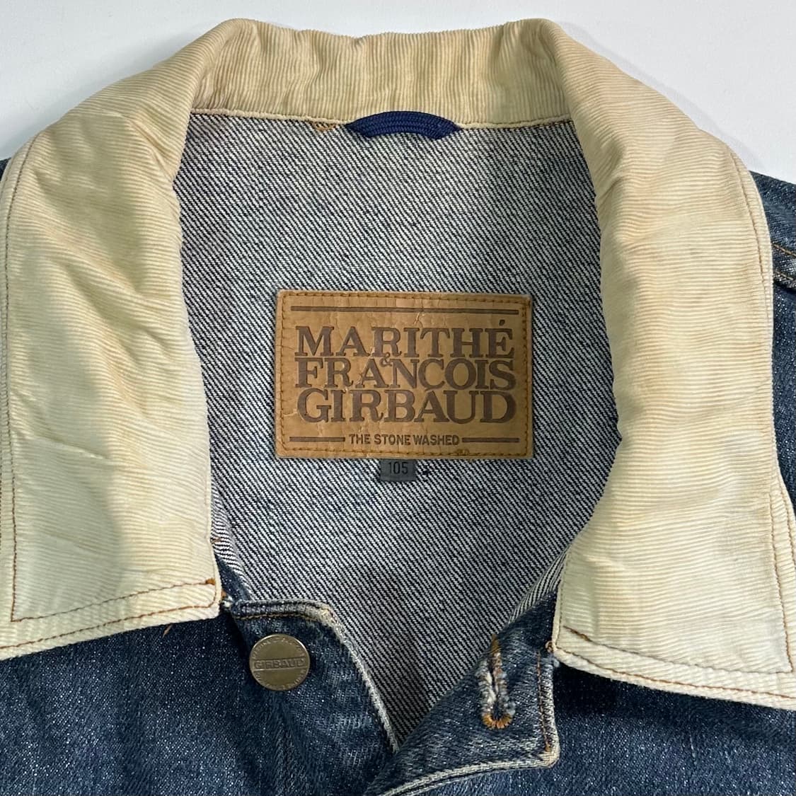 00s 마리떼프랑소와저버 스톤워시 데님 자켓  상품이미지5