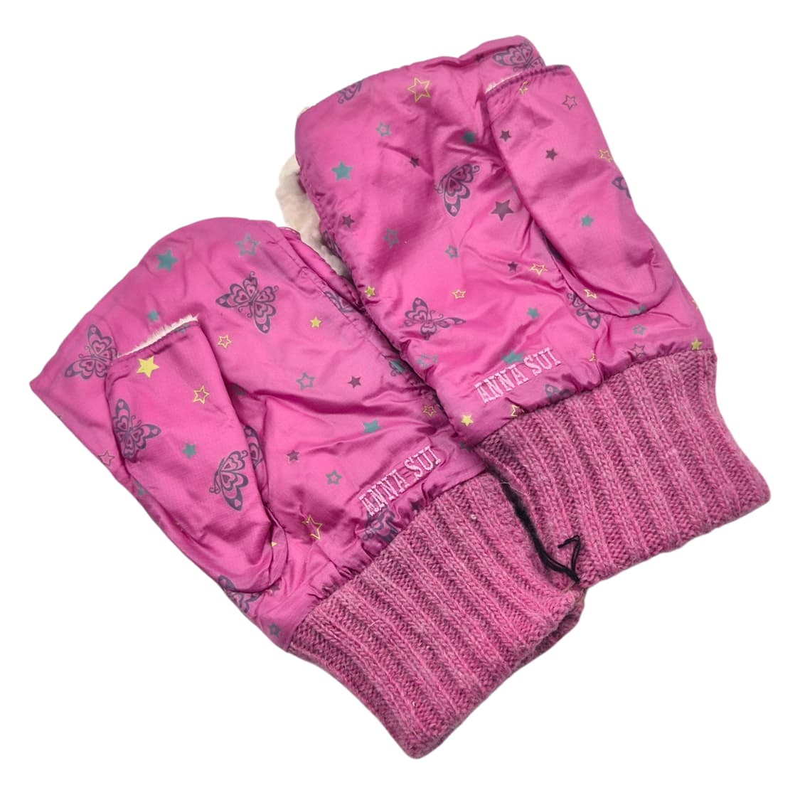 08s 안나수이 핑크 키치 나일론 퍼 2way 장갑 상품이미지3