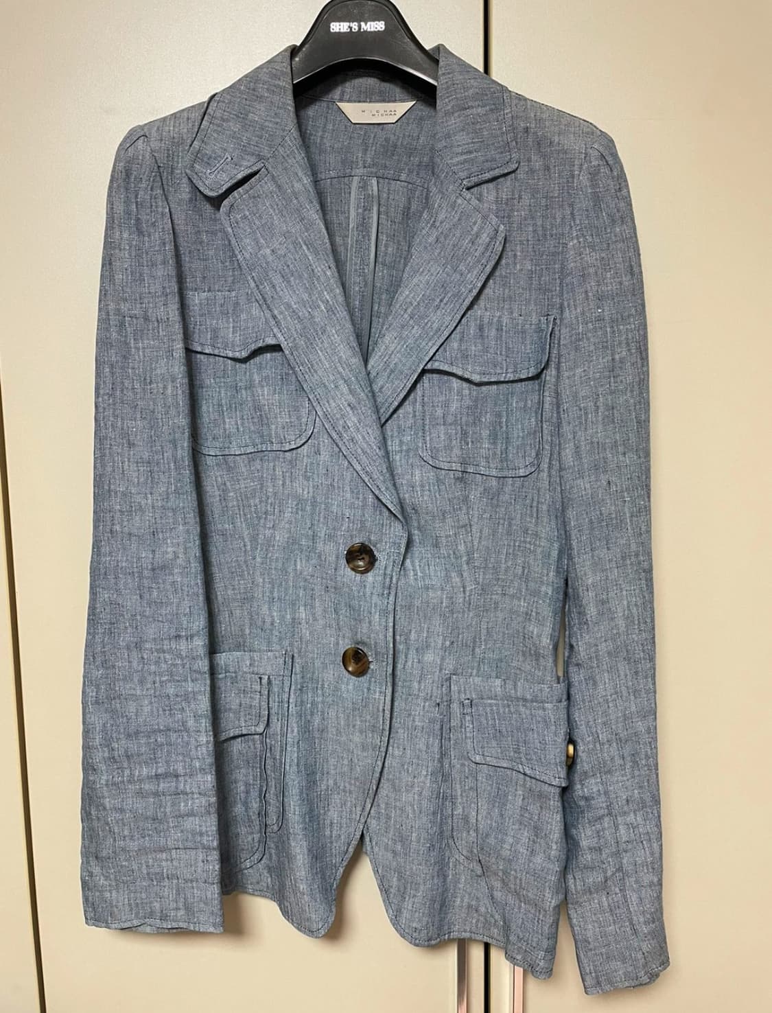 MISSHA 미샤여성 린넨 사파리 자켓 55 사이즈 상품이미지1