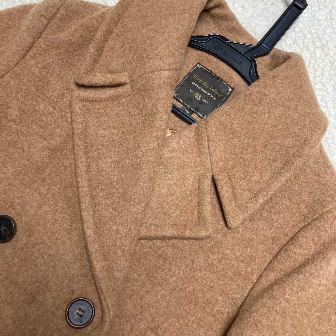 써스데이아일랜드 울 코트 상품이미지3