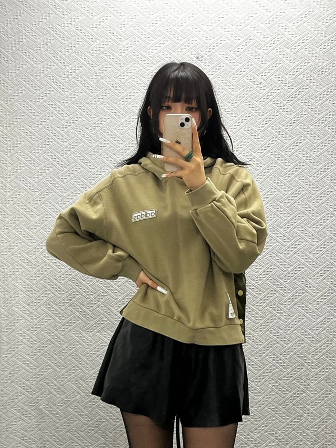 아디다스 아디브레이크 스트릿펑크 올리브카키 후드티 XS C10857 상품이미지1