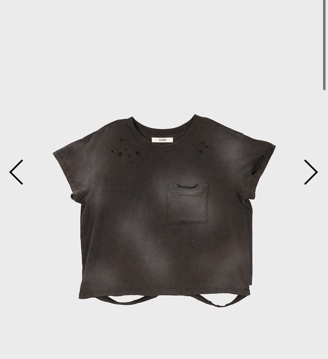데어드 dared stain burn tee 반팔 상품이미지1