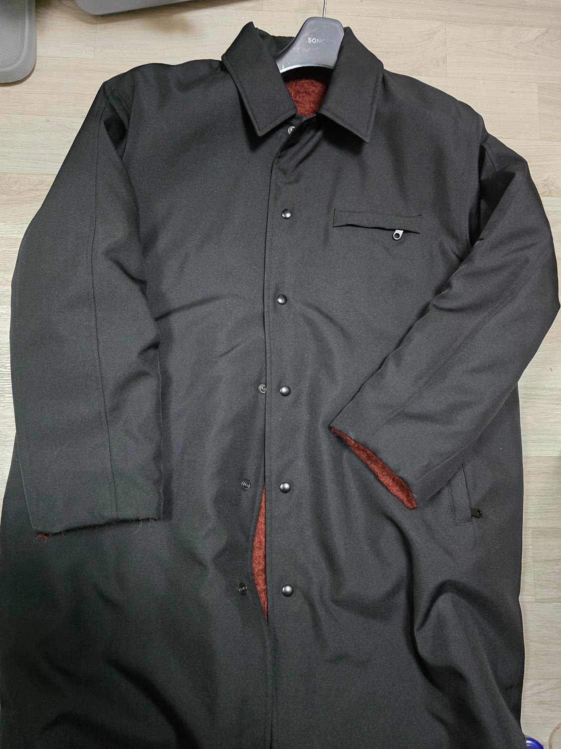 (50)솔리드옴므 모헤어 알파카 발마칸 코트 상품이미지1