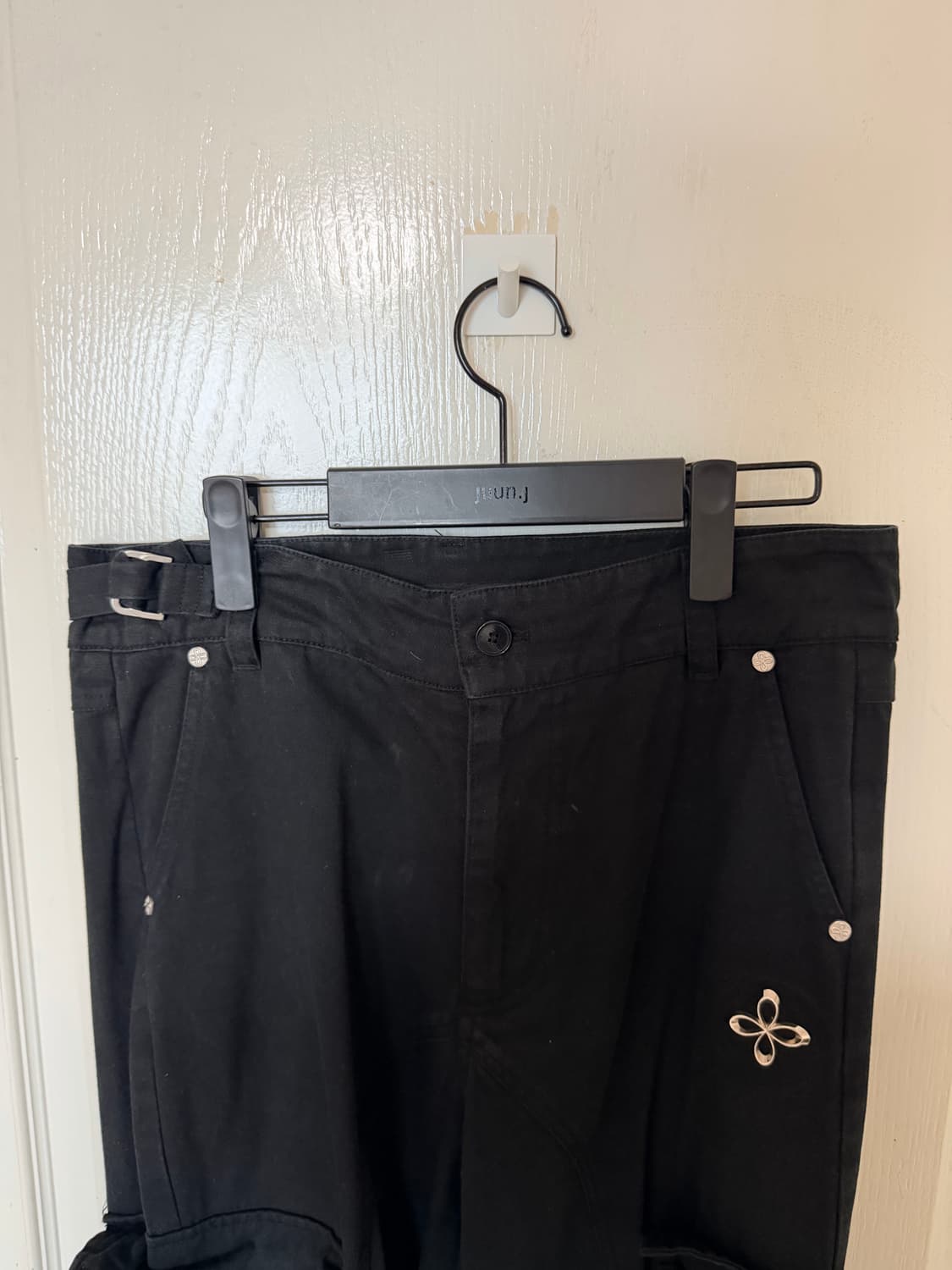 [L] 써저리 본디지 카고 팬츠 블랙 상품이미지2