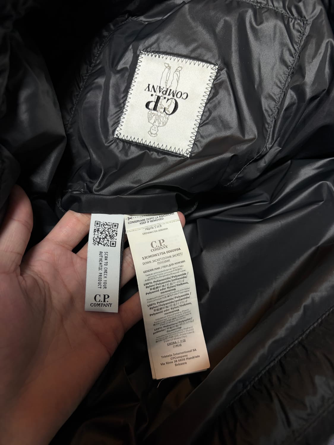 cp컴퍼니 dd쉘 블랙 패딩 48 상품이미지3