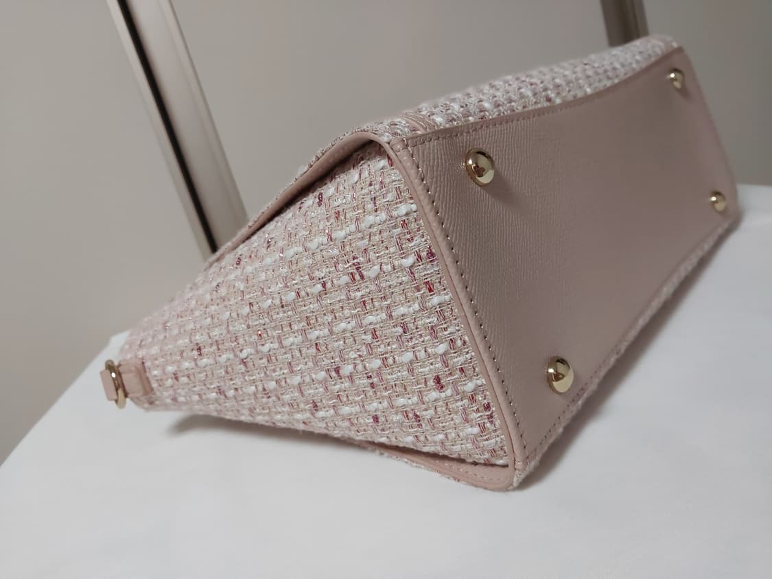 SAMANTHAVEGA 사만사베가 솔리드 리본 트위드 핸드백 가방 상품이미지8