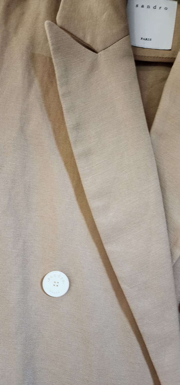 산드로 더블 베이지 자켓 55-66 상품이미지6