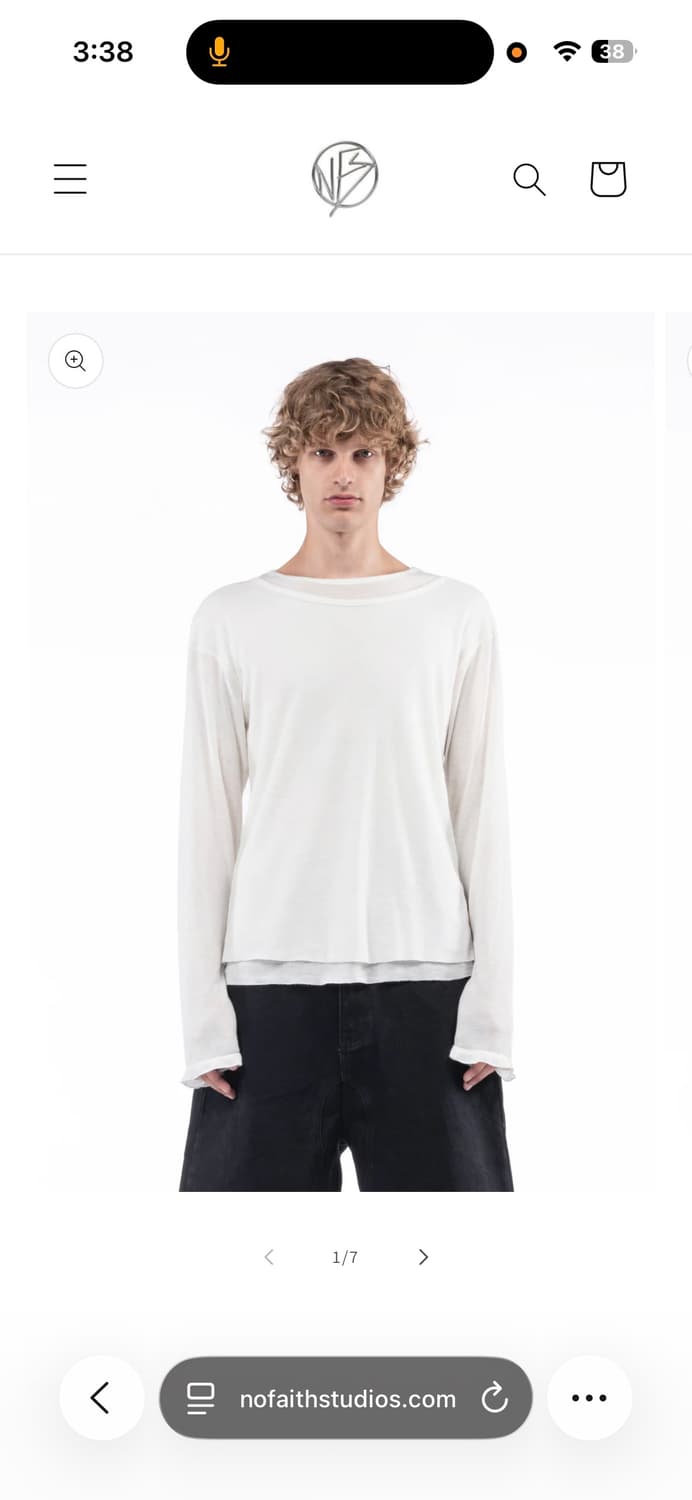 Nofaith Studios 더블 레이어드 롱슬리브 상품이미지3