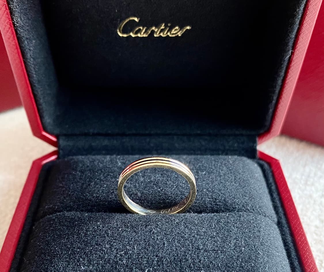 까르띠에 방돔 루이 2.5mm 웨딩링 18k 3색 49호 상품이미지1