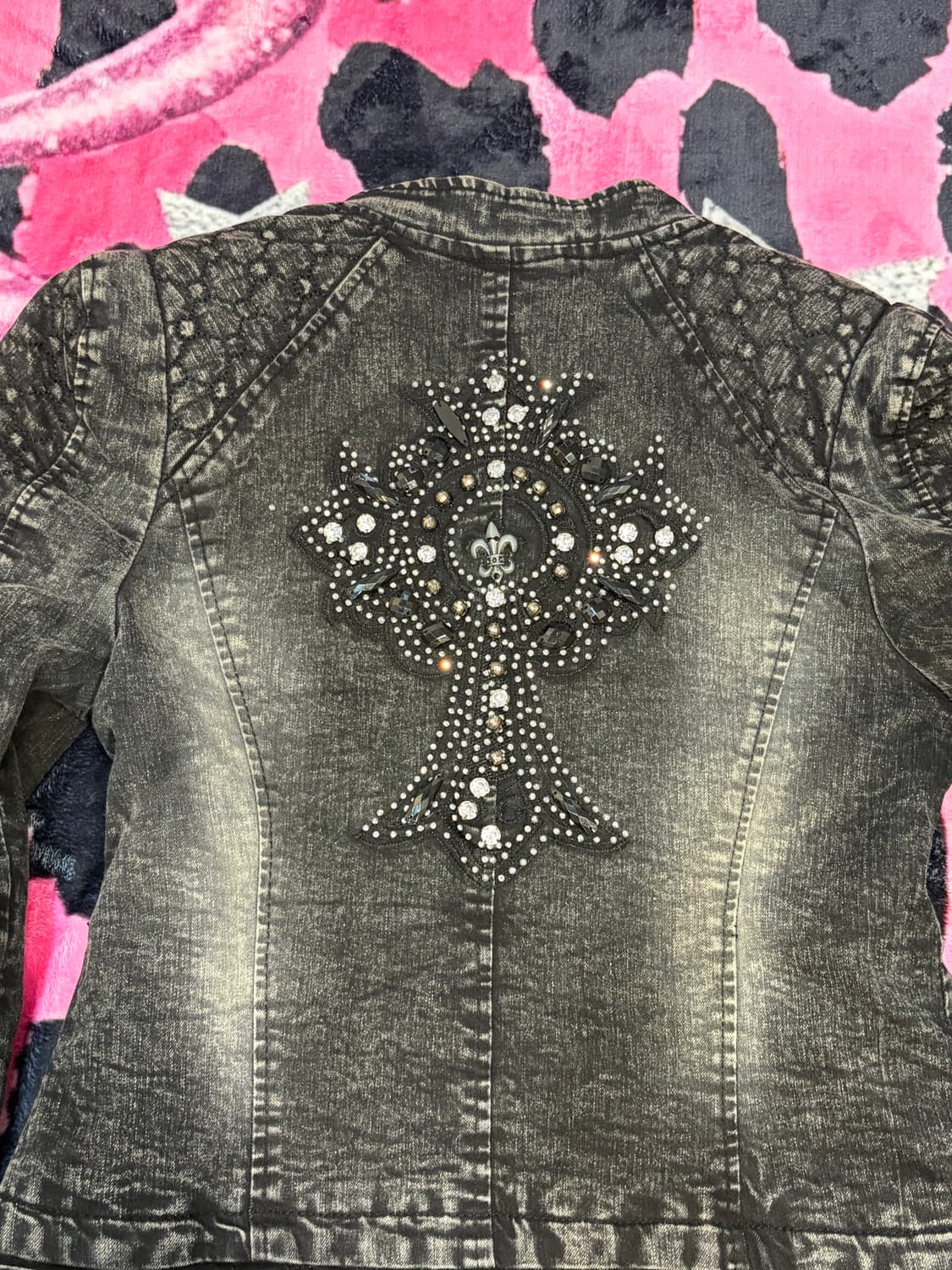 Gothic back cubic cross side slit jacket 상품이미지9