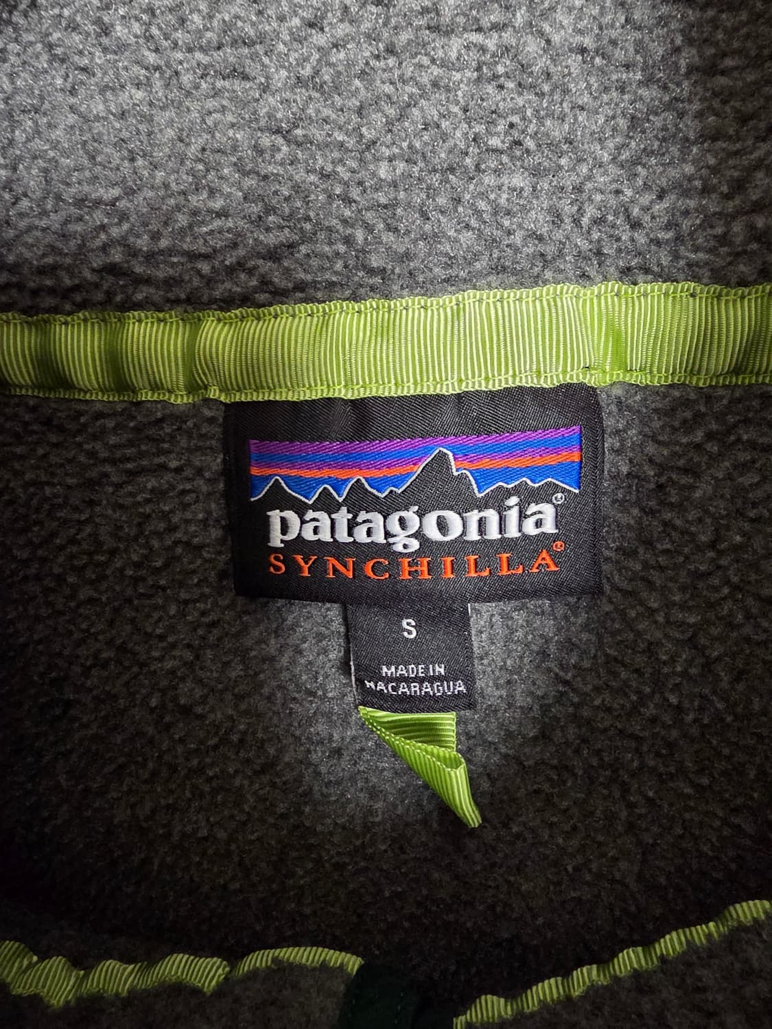 파타고니아 신칠라 헤비웨이트 니켈 그린 맨 S 상품이미지2