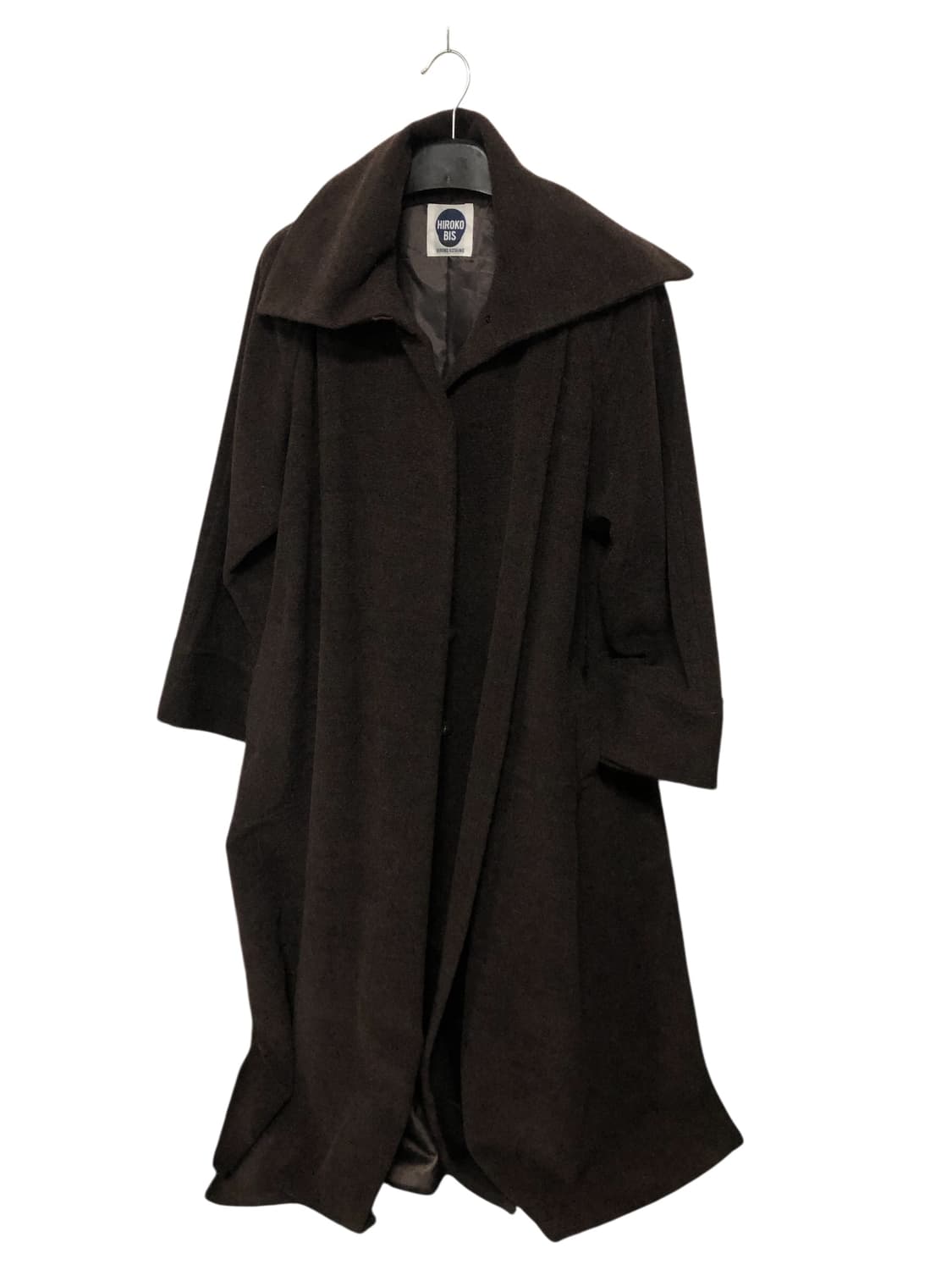 히로코비스 울100  딥브라운 롱코트 상품이미지8