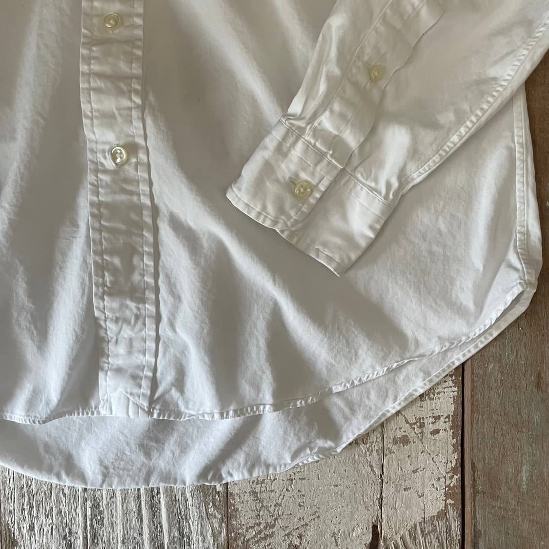 폴로 랄프로렌 화이트 커스텀핏 셔츠 상품이미지4