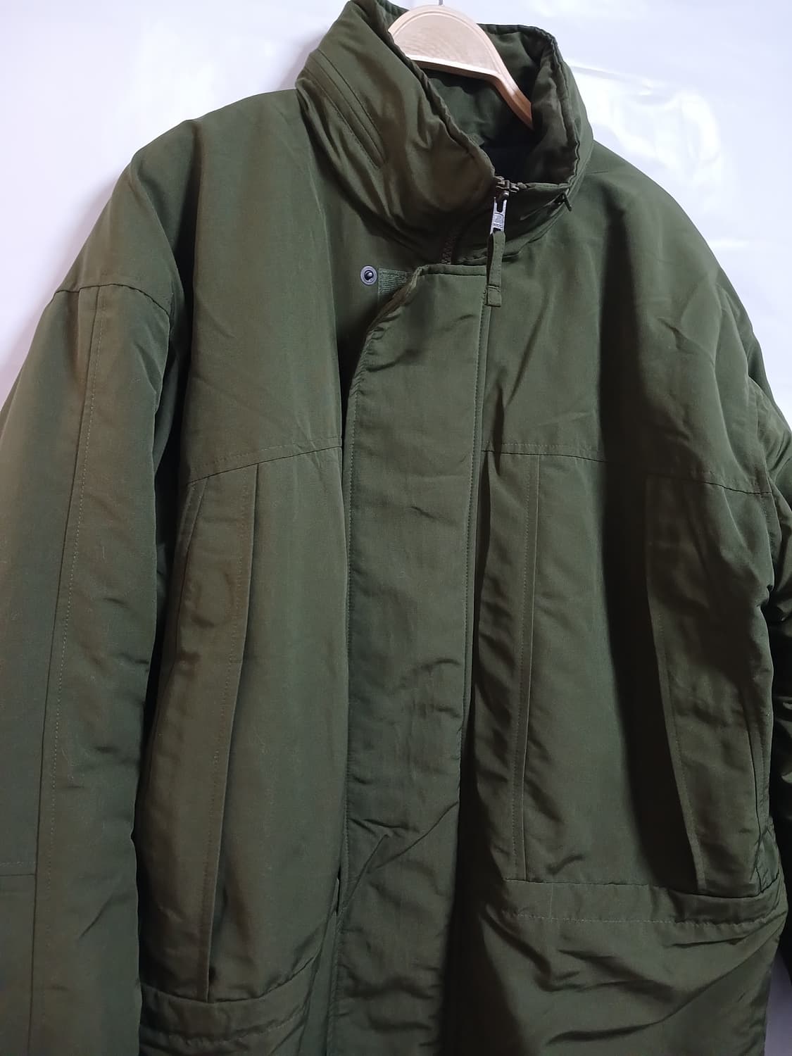 (상태굿,XL,105)프리즘웍스 레벨7 몬스터 파카 올리브 상품이미지2