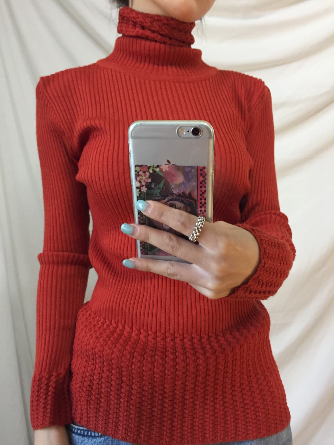 골지 디테일 목폴라 상품이미지2