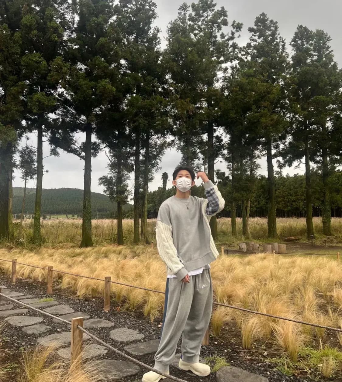 [M] 앤더슨벨 콘트라스트 앤트워프 스웻셔츠 맨투맨 상품이미지2