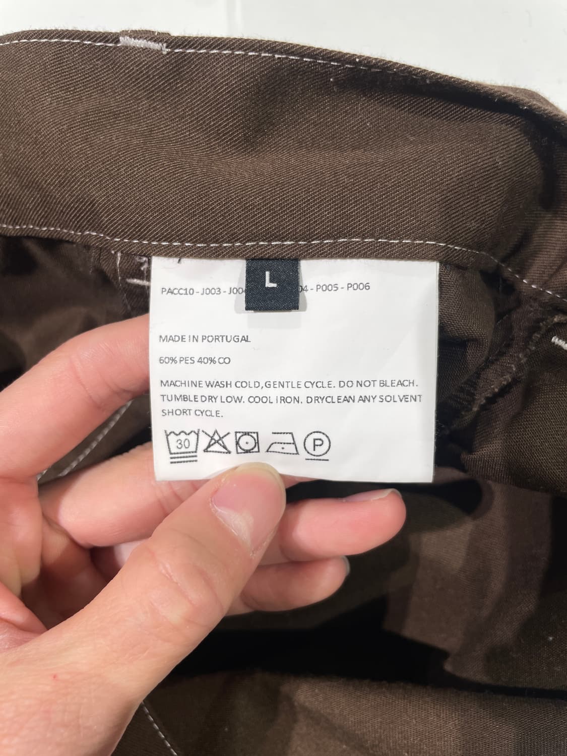 라스벳 브라운 워크 프린티드 카프리 팬츠 상품이미지8