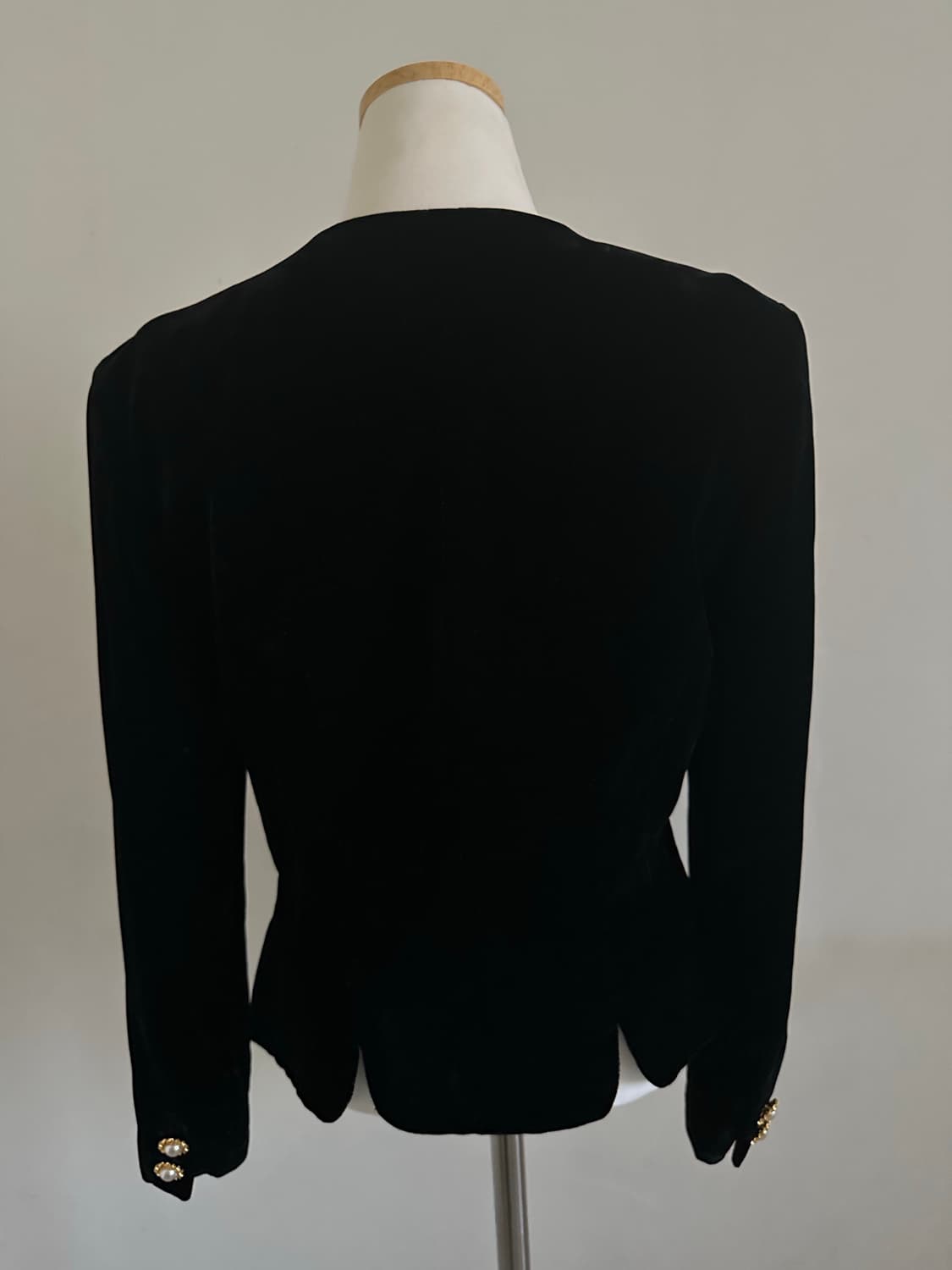 JPN 빈티지 일본 트위드 벨벳 자켓 상품이미지4