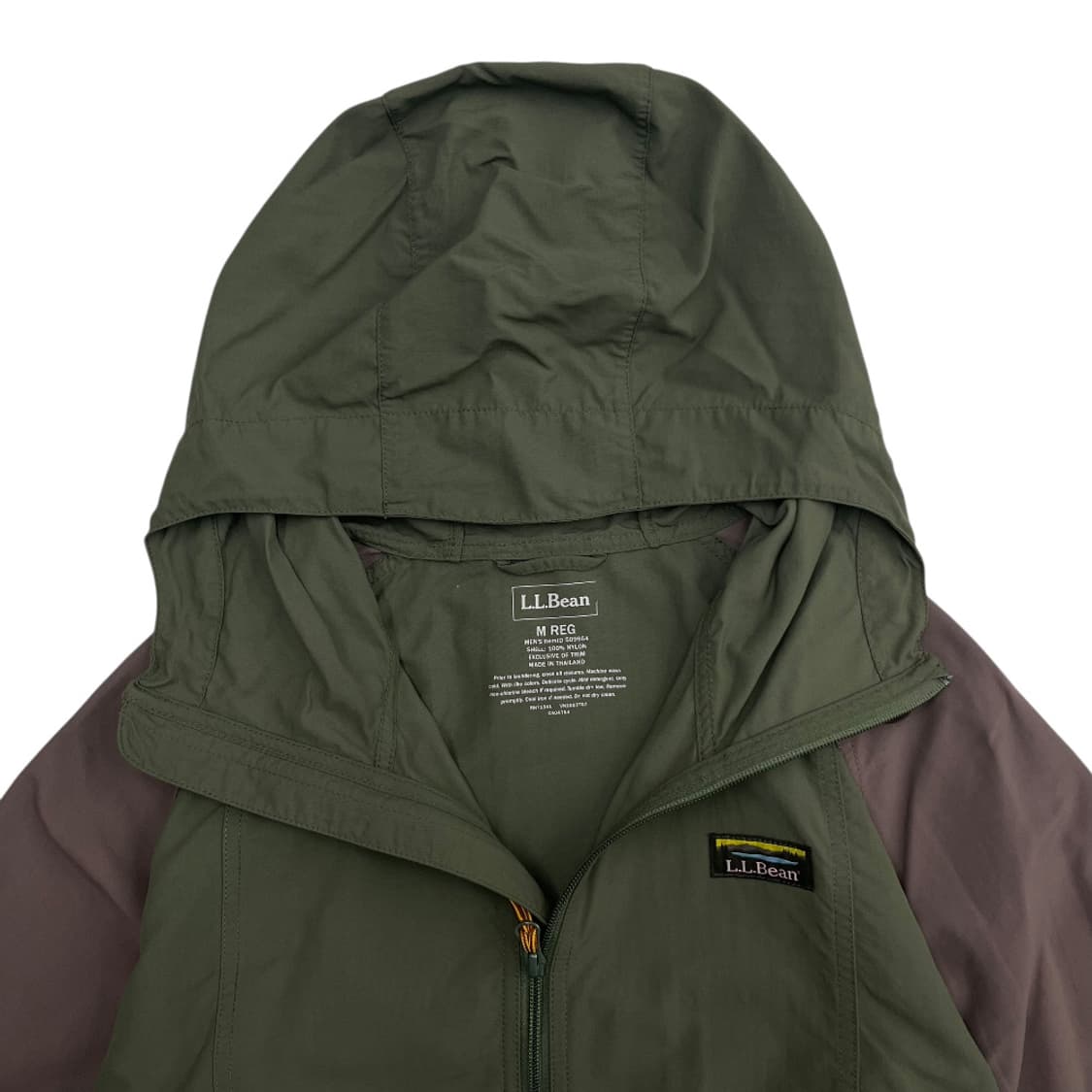 엘엘빈 브라운배색 카키 바람막이 M 상품이미지6