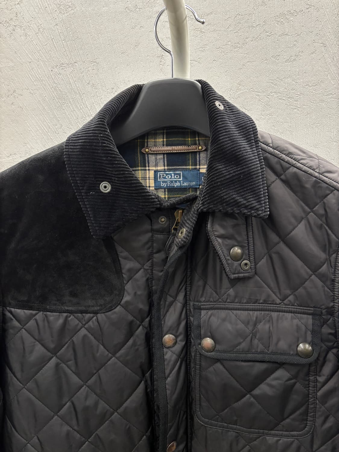 폴로 랄프로렌 퀼팅 자켓 블랙 L 상품이미지3
