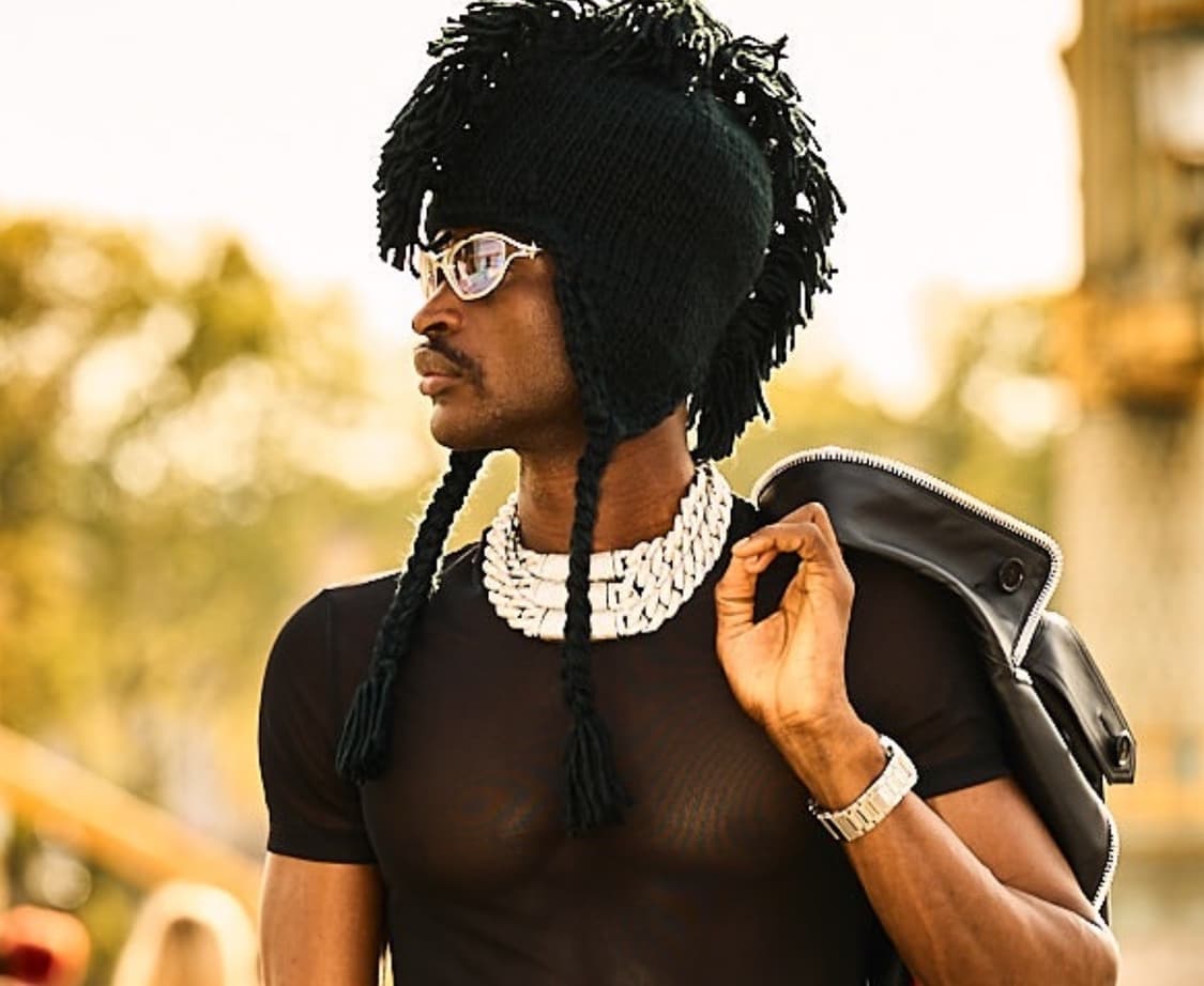 빈티지 모호크헤어 울 댕기머리 이어플립 비니 모자 상품이미지1