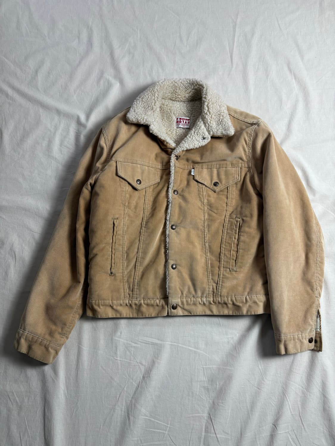 80s Levis 리바이스 코듀로이 쉐르파 자켓 42L 상품이미지1