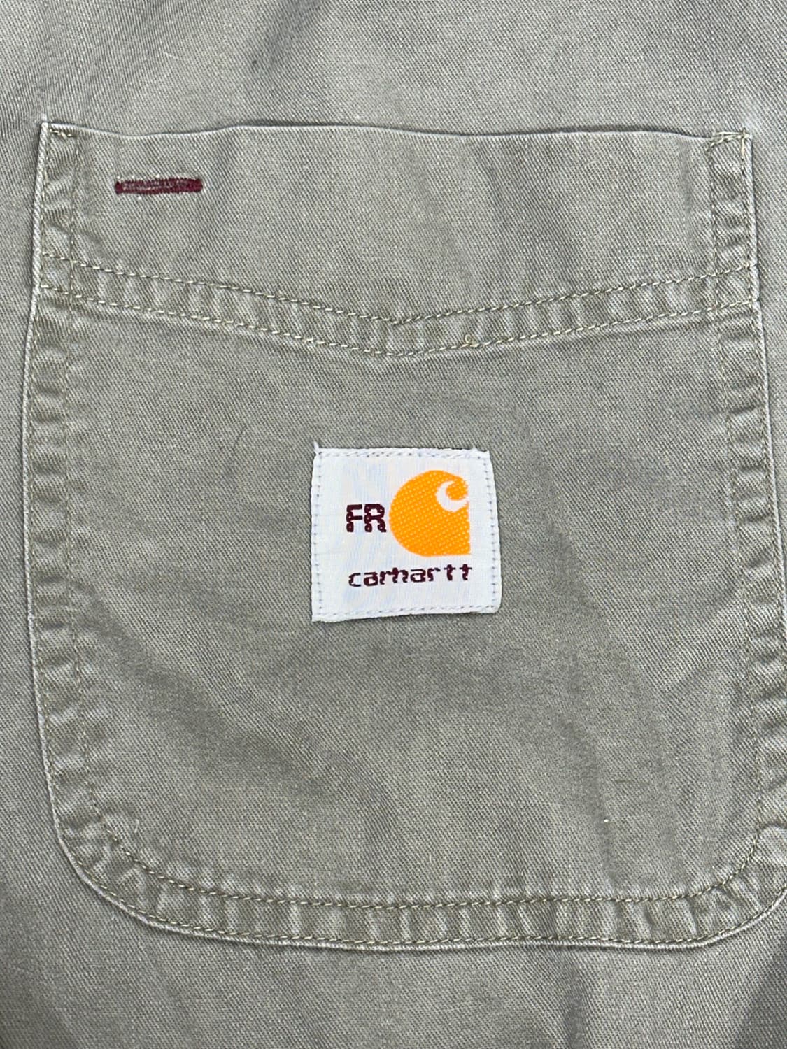 칼하트 카키 오버칫 솔리드 워크 셔츠 XL 상품이미지8