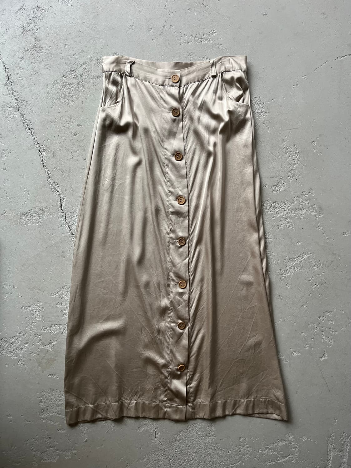 button silk long skirt 상품이미지6
