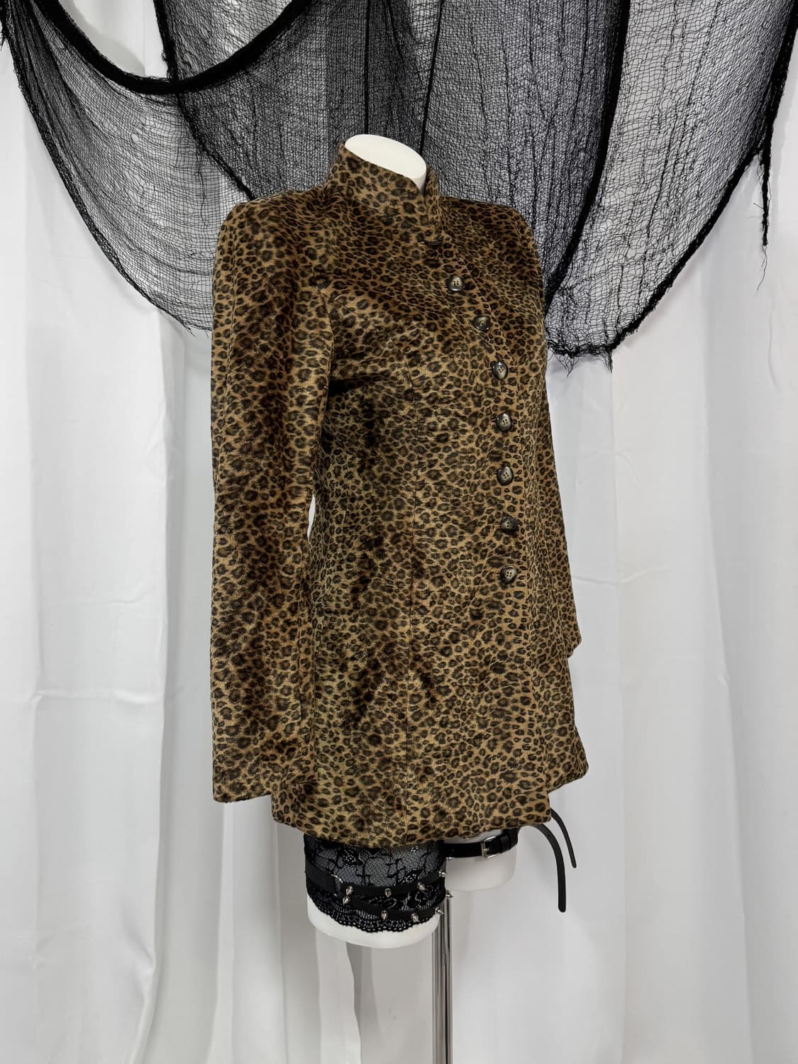 leopard velvet coat 상품이미지2
