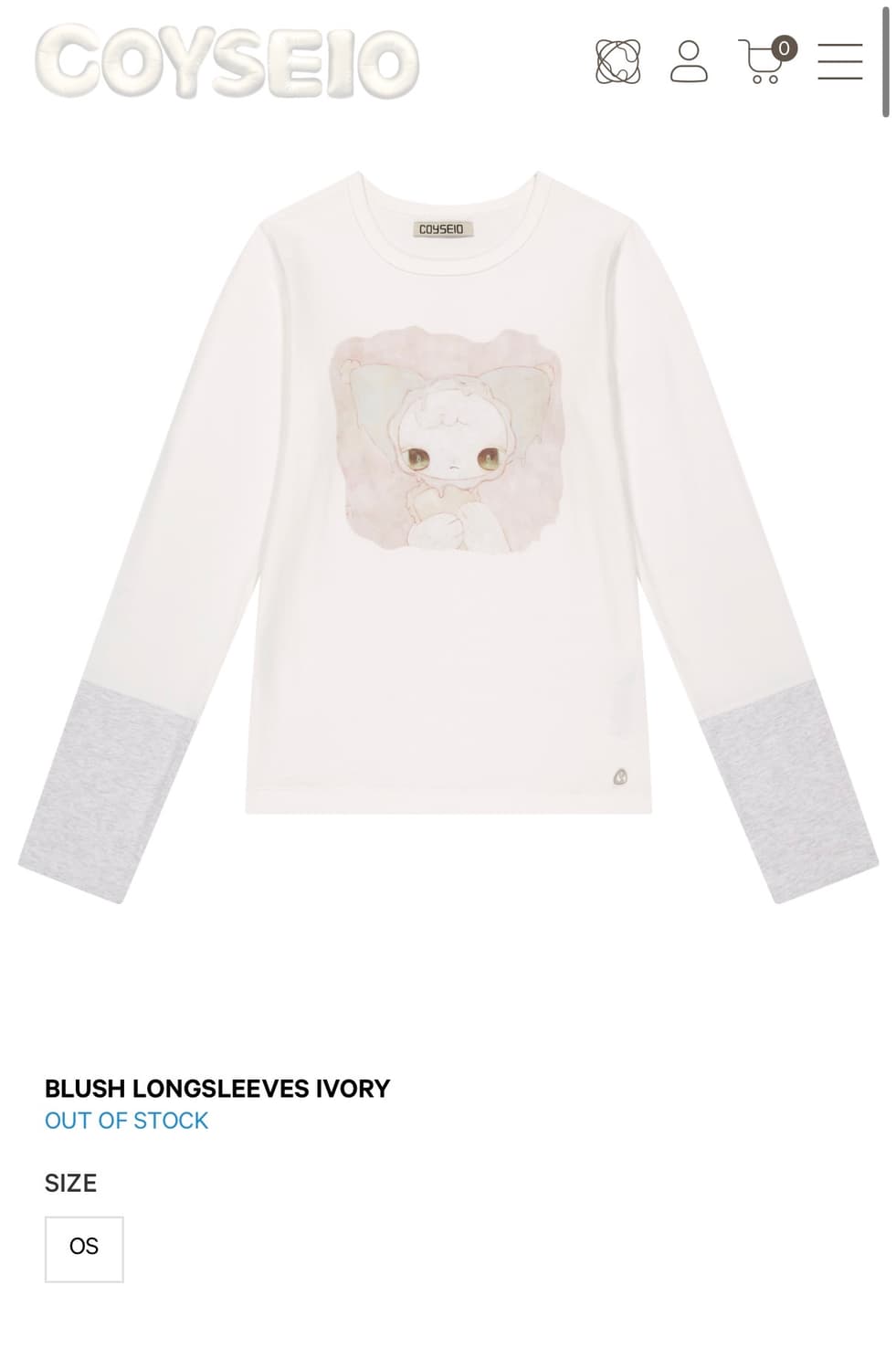 BLUSH LONGSLEEVES IVORY 상품이미지1