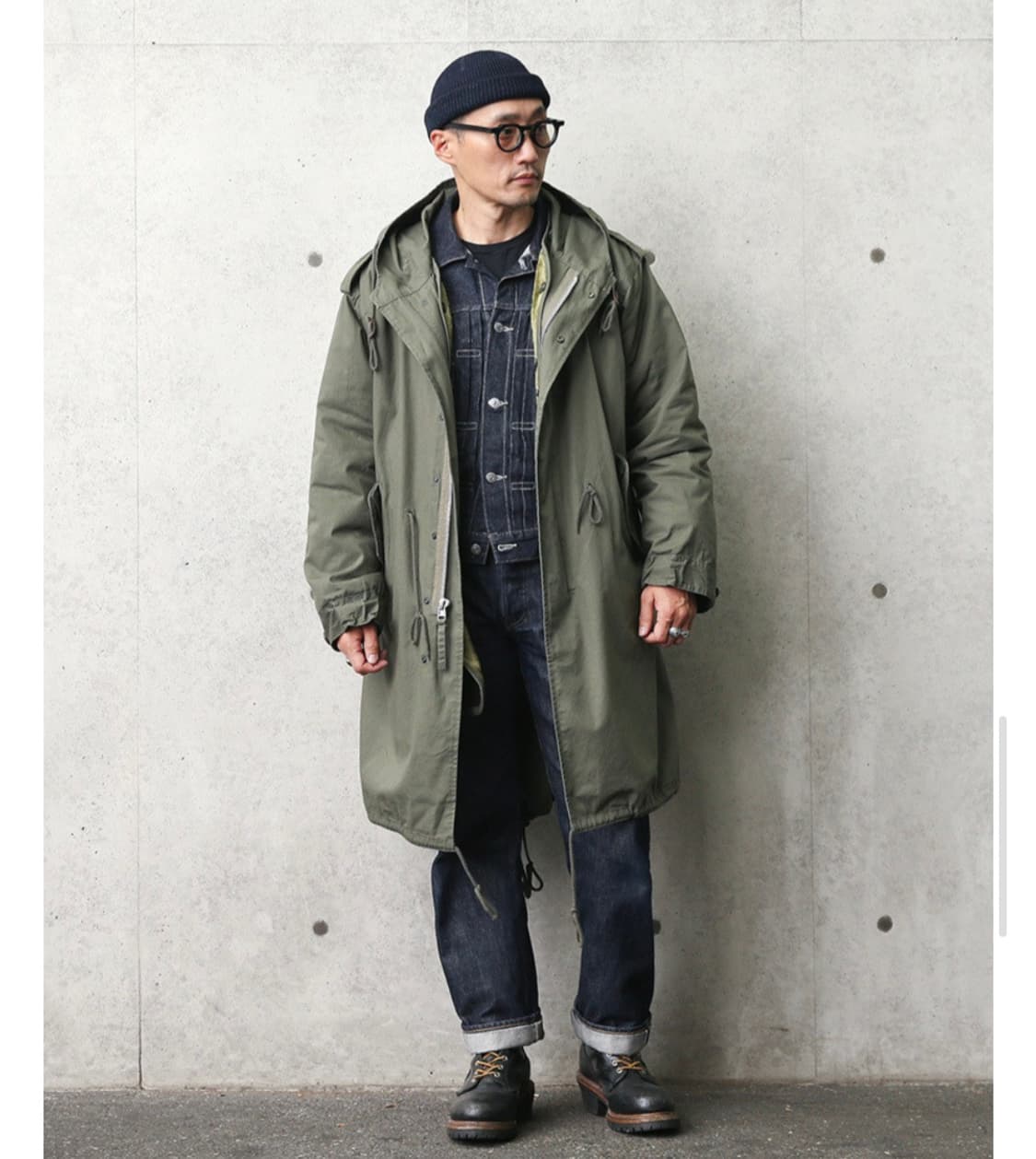 Houston Japan  m-51 hooded parka size m 상품이미지2