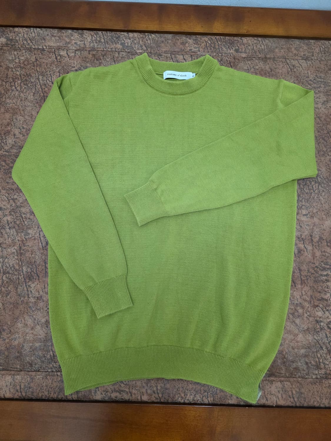 커스텀어클락 라운드넥 코튼 니트 상품이미지1